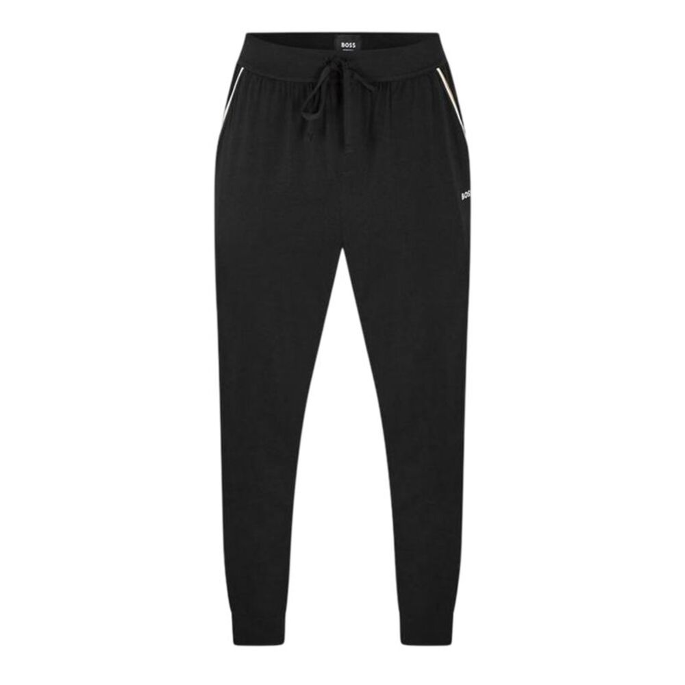 Boss Mens Unique Stripe Detail Joggers / Black